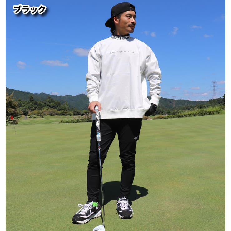 ジョガーパンツメンズレディースユニセックス防水ストレッチラグジュゴルフLUXE/RGOLFセットアップ可能ウェストゴムスソジップタイプ