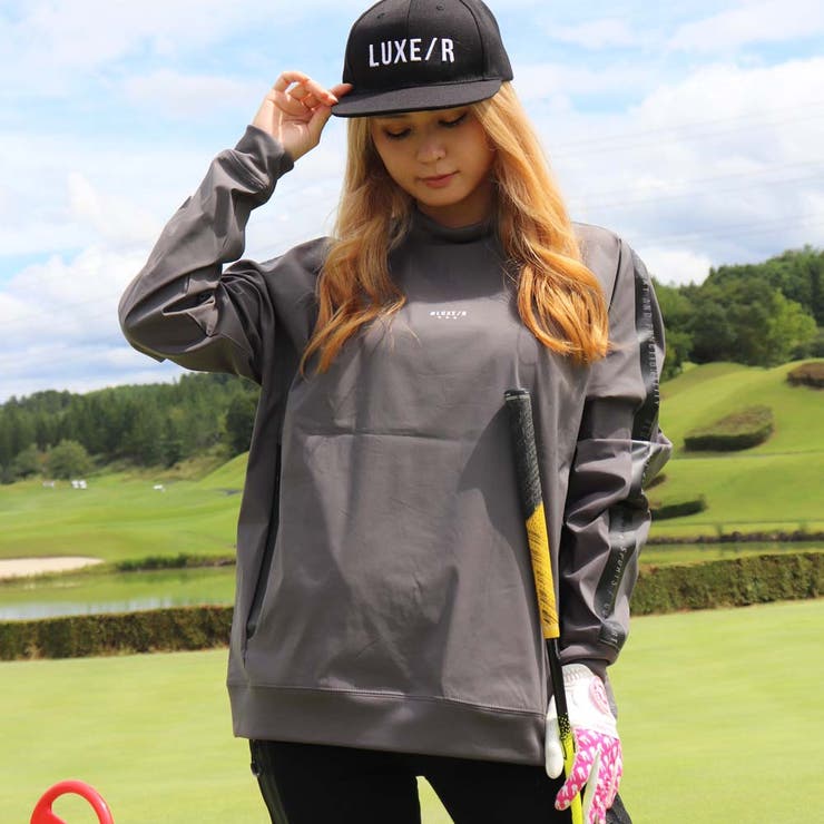 GRANDEURゴルフウェア\"Colorful Logo\" Ｌサイズ LUXE/R GOLF ラグジュ ゴルフ ゴルフウェア Tシャツ メンズ