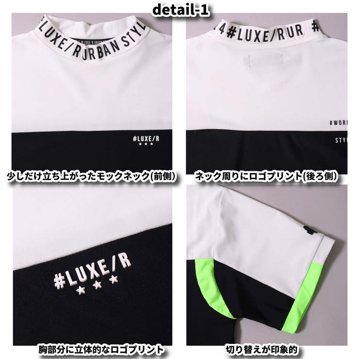 Malbongolf ゴルフウェア モックネック Tシャツ ホワイト　2XL Malbongolf ゴルフウェア モックネック Tシャツ ホワイト 2XL