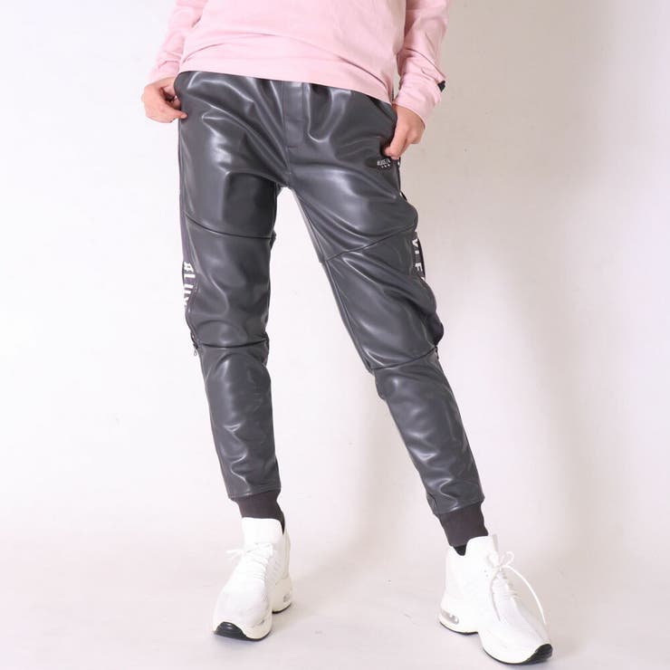 エゴイスト EGOIST フェイクレザージョガーパンツ （BLACK） -靴＆ファッション通販 ロコンド〜自宅で試着、気軽に返品