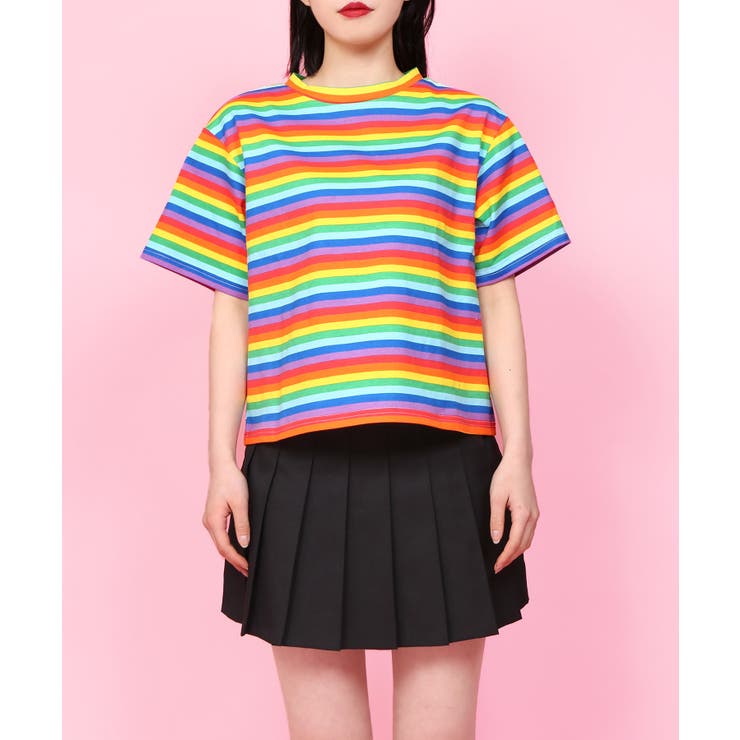 Wc レインボーtシャツ 品番 Wg Wego Women ウィゴー のレディースファッション通販 Shoplist ショップリスト