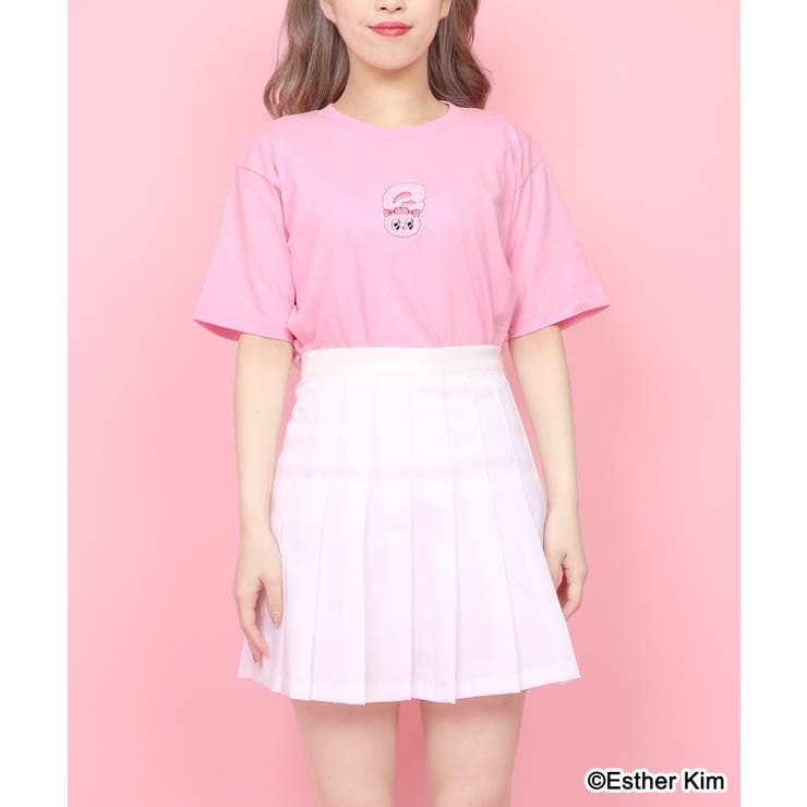 WC×エスターキムコラボシャツ ピンク