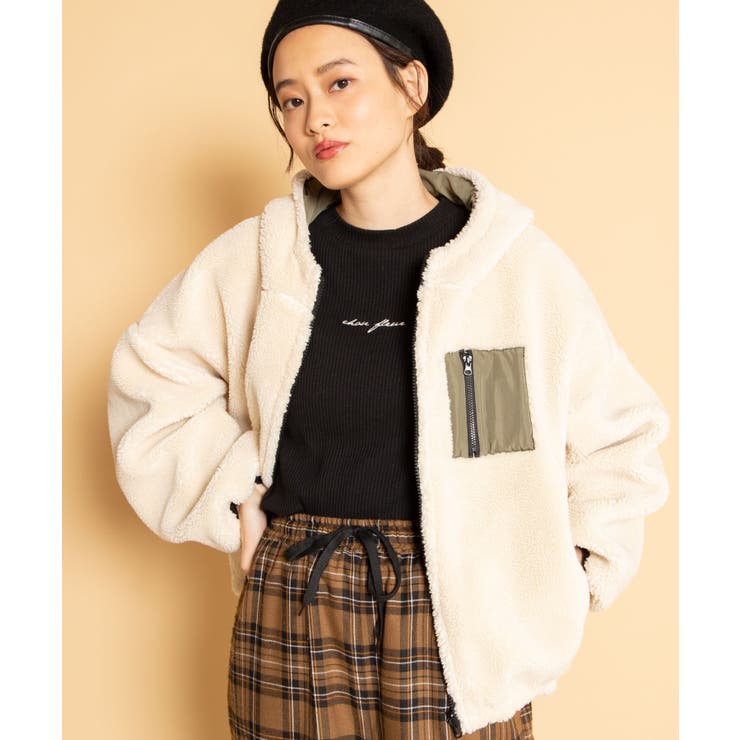 ★新品★フランシュリッペ リバーシブルボアパーカー franche lippee（パーカー）のフリマアイテム一覧