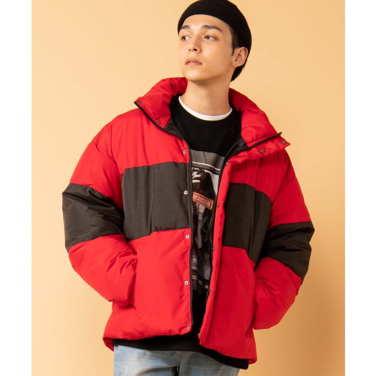 バイカラーパフィーフェイクダウンジャケット WE19WN09-M1735[品番 