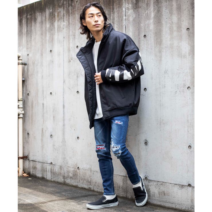 【WEB限定】バンダナダメージデニムスキニー 20-H018 | WEGO【MEN】 | 詳細画像3 
