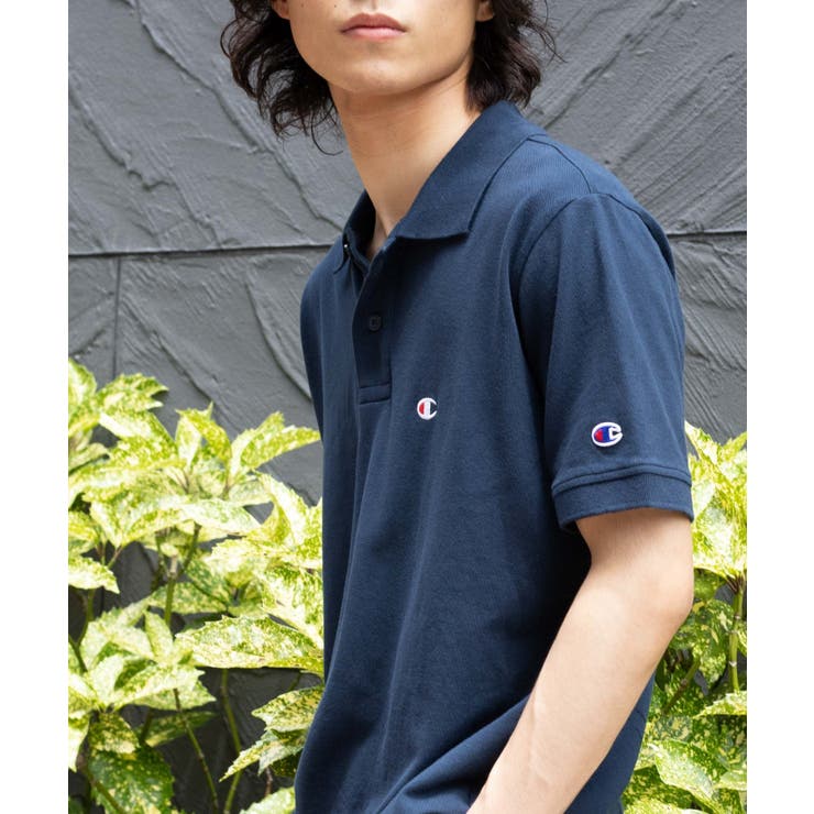 ネイビー | 【WEB限定】Champion|刺繍ポロシャツ 20SSC3-F356 | WEGO【MEN】