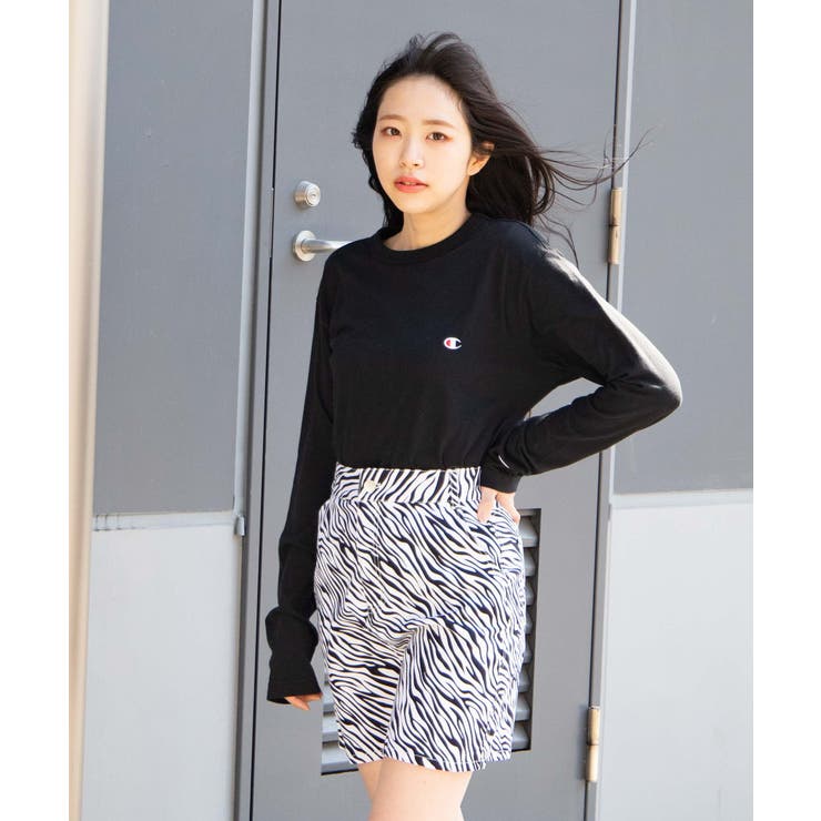チャンピオン刺繍ロングスリーブtシャツ 韓国 韓国ファッション 品番 Wg Wego Women ウィゴー のレディースファッション通販 Shoplist ショップリスト