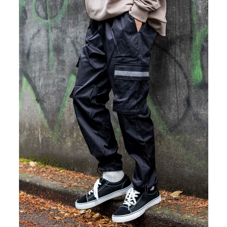 ブラック | 【WEB限定】ポリサテンカーゴパンツ 22-H763 | WEGO【MEN】