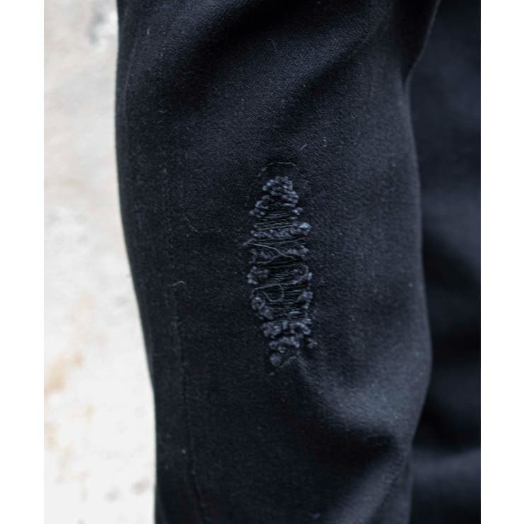 【WEB限定】バンダナダメージブラックスキニー 22-H771 | WEGO【MEN】 | 詳細画像6 