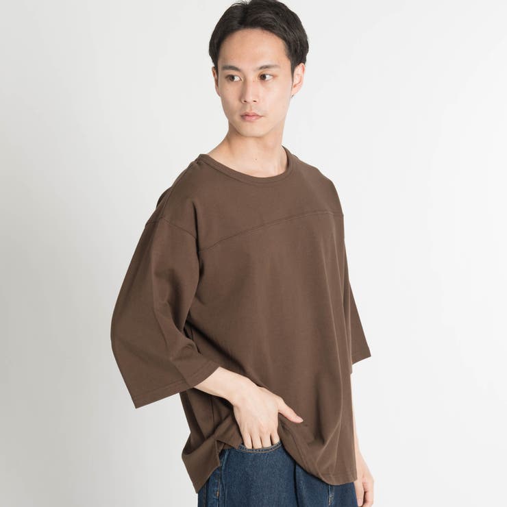 ドロップショルダーフットボール7分袖Tシャツ BR18SM03-M005