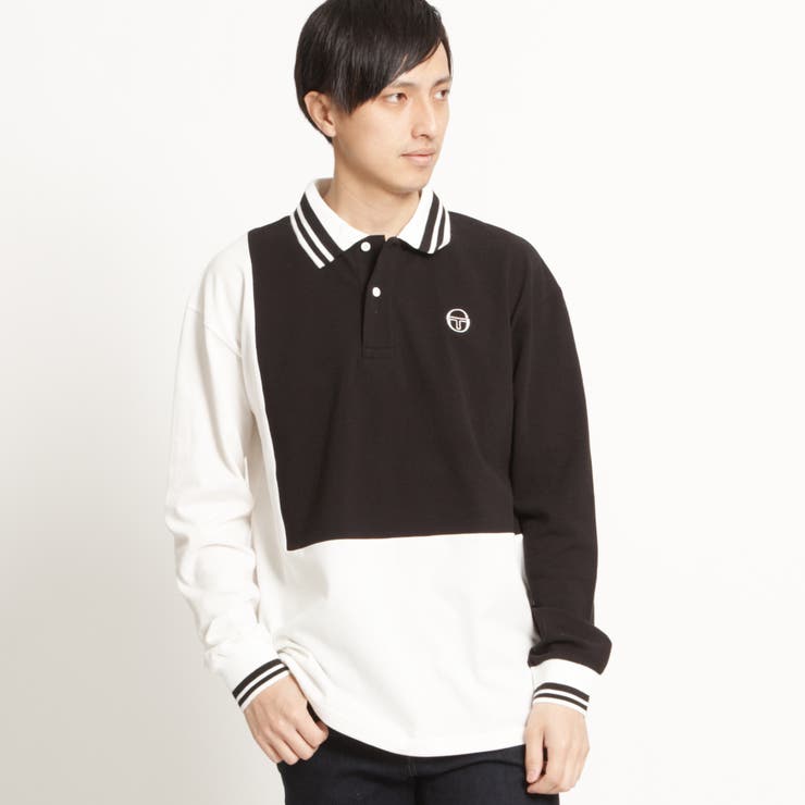 Sergio Tacchini ポロシャツ Lサイズ ストライプ SERGIO TACCHINI タッキーニ ポロシャツ デッドストック L