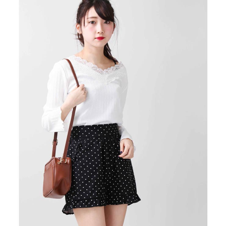 低身長向け】フリルショートパンツ DU18SP03-L024[品番 低身長向け】フリルショートパンツ DU18SP03-L024[品番