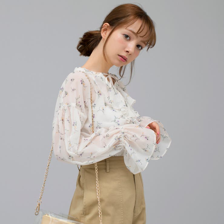 アナザーエディション　シフォンフリル2wayブラウス Another Edition（アナザーエディション）の「シフォンフリル2WAY