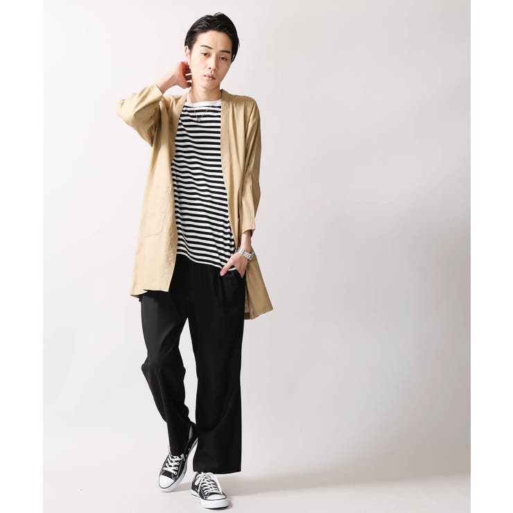 フランスリネン7分袖シャツガウン BR18SM04M013[品番：WG010029449]｜WEGO【MEN】（ウィゴー）のメンズ