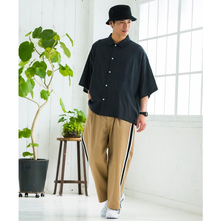 フランスリネンビッグシルエットシャツ BR18SM04M014[品番：WG010029450]｜WEGO【MEN】（ウィゴー）のメンズ