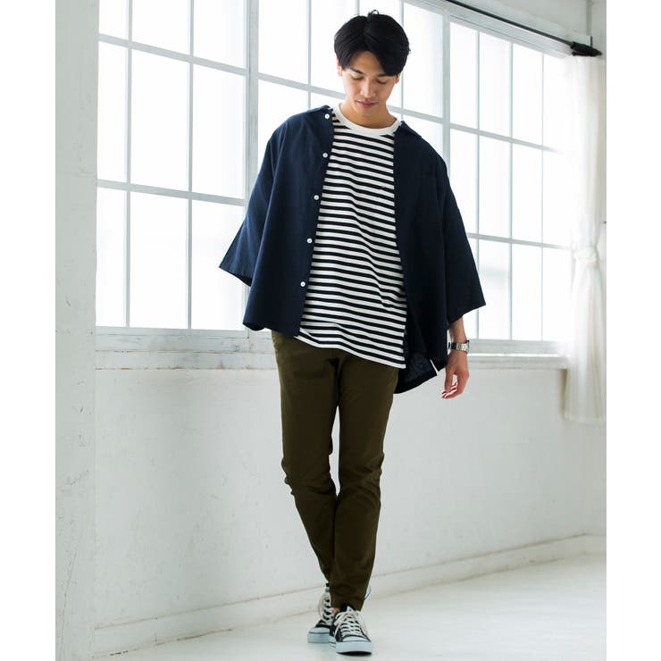 フランスリネンビッグシルエットシャツ BR18SM04M014[品番：WG010029450]｜WEGO【MEN】（ウィゴー）のメンズ