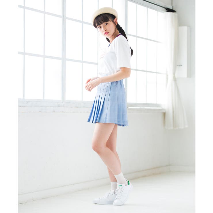 チェックプリーツミニスカート BS18SM04-L011[品番：WG010029799