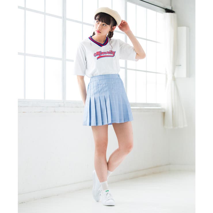 チェックプリーツミニスカート BS18SM04-L011[品番：WG010029799