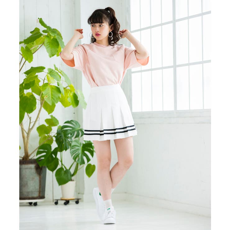 ラインBOXプリーツスカート BS18SM04-L013[品番：WG010029801