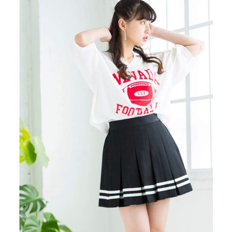 ラインBOXプリーツスカート BS18SM04-L013[品番：WG010029801