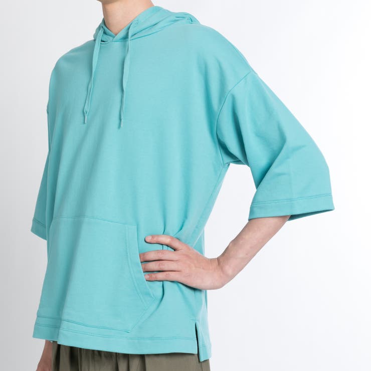 ビッグシルエット7分袖プルパーカー BR18SM03-M008[品番