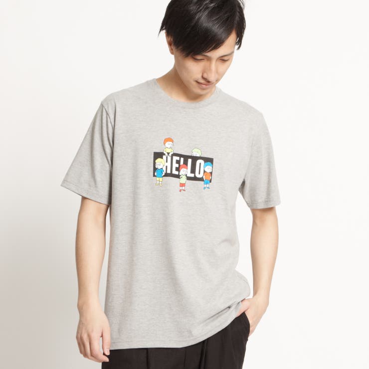 HELLOボックスプリントTシャツ BR18SM03-M013[品番：WG010030429