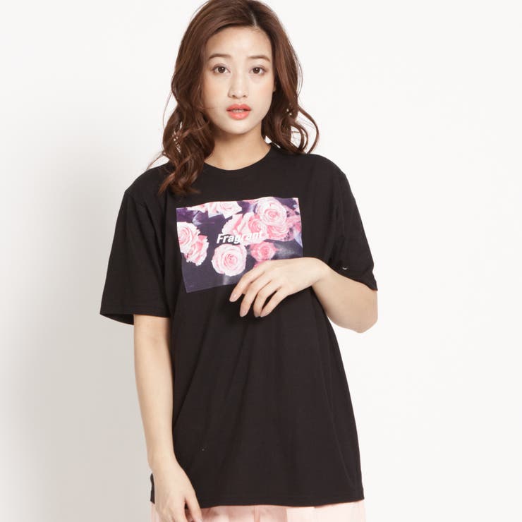フラワーフォトプリントTシャツ BR18SP04-L023[品番：WG010030618