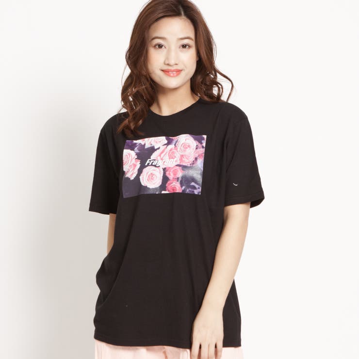 フラワーフォトプリントTシャツ  BR18SP04-L023[品番：WG010030618]｜WEGO【WOMEN】（ウィゴー）のレディースファッション通販｜SHOPLIST（ショップリスト）