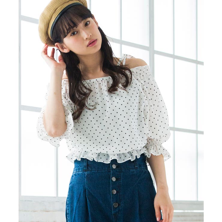 2WAYオフショルブラウス  BR18SM05-L028[品番：WG010030660]｜WEGO【WOMEN】（ウィゴー）のレディースファッション通販｜SHOPLIST（ショップリスト）