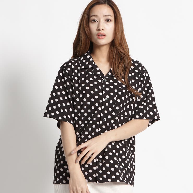 WC】ドットオープンカラーシャツ[品番：WG010030984]｜WEGO