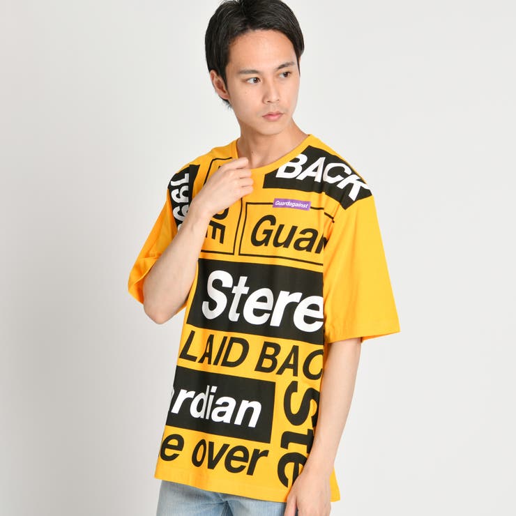 総柄ビッグシルエットロゴTシャツ  JS18SM04-M001[品番：WG010031034]｜WEGO【MEN】（ウィゴー）のメンズファッション通販｜SHOPLIST（ショップリスト）