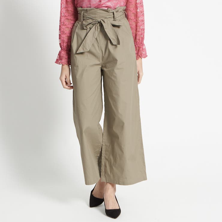 タイプライターリボンワイドパンツ Mo18sm06 L003 品番 Wg Wego Women ウィゴー のレディースファッション通販 Shoplist ショップリスト