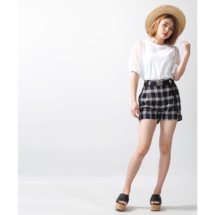 ワケあり商品 /アウトレット】チェック柄 ショートパンツ 千鳥柄