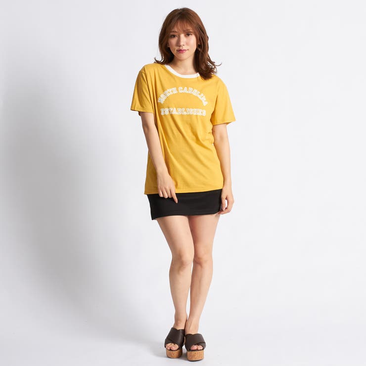 低身長向け】アーチロゴリンガーTシャツ DU18SM07-L005[品番 