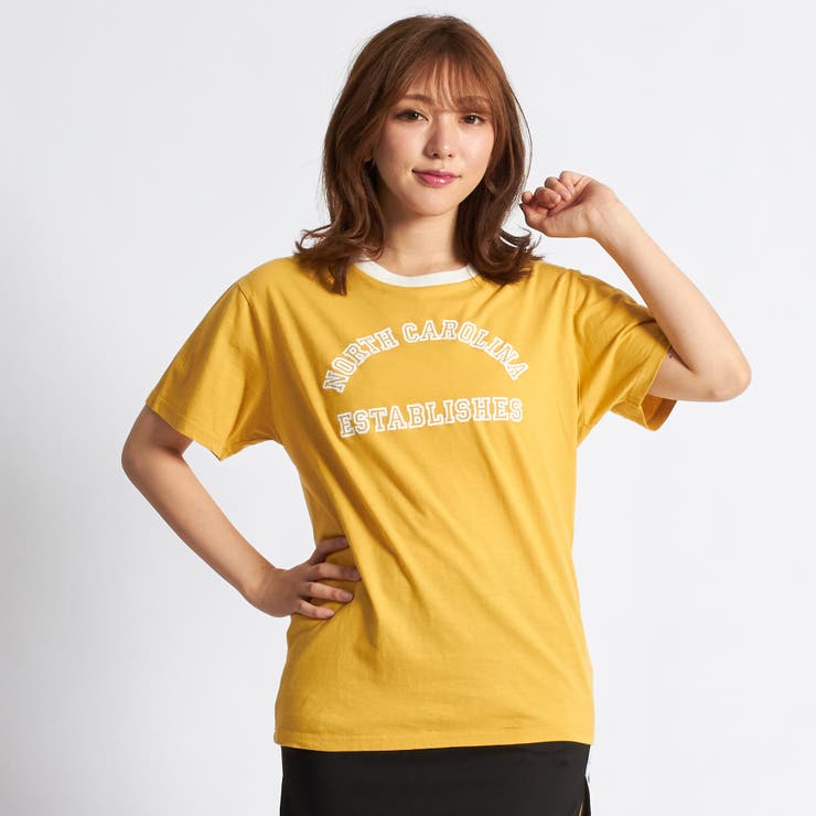 低身長向け】アーチロゴリンガーTシャツ DU18SM07-L005[品番 