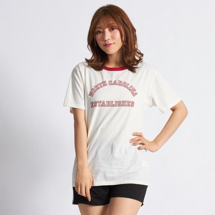 低身長向け】アーチロゴリンガーTシャツ DU18SM07-L005[品番 