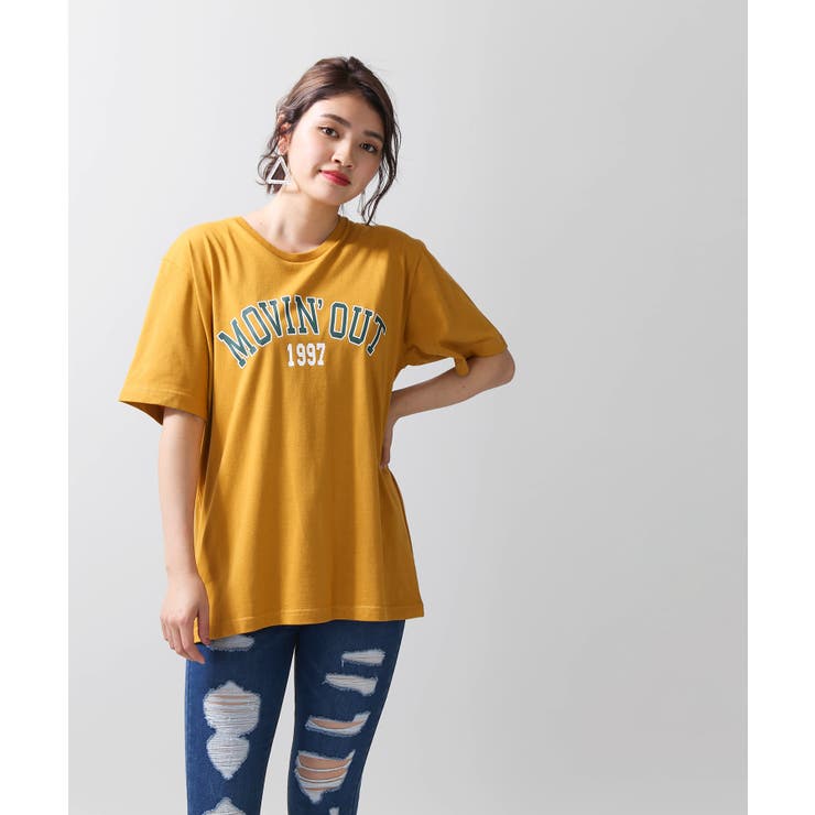 カレッジロゴプリントTシャツ BR18SM06-L061[品番：WG010032697