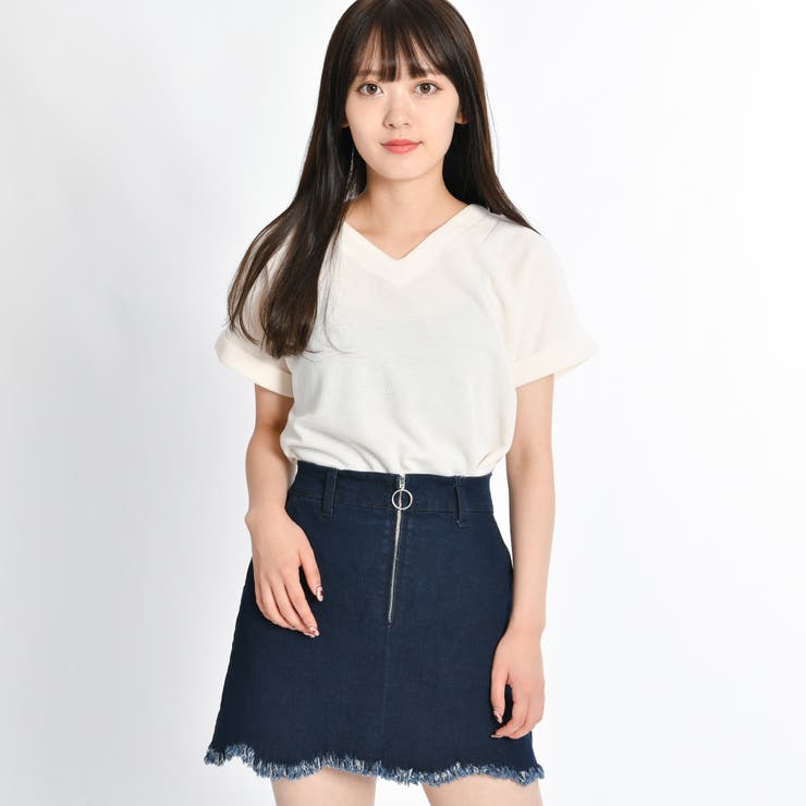 デニム濃色 | カットオフタイトデニムスカパン BR18AU08-L006 | WEGO【WOMEN】