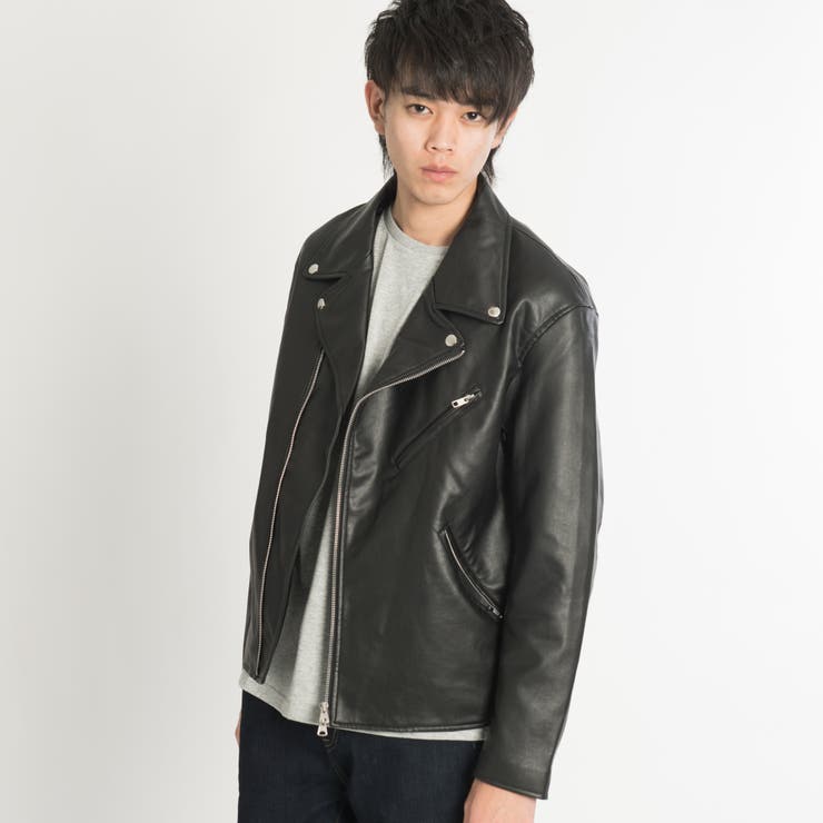 ダブルライダースジャケット BS18AU09-M005[品番：WG010032916]｜WEGO