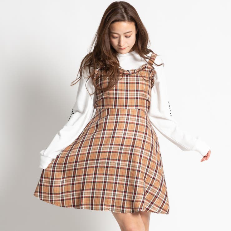 Wc チェックフリルキャミワンピース 品番 Wg Wego Women ウィゴー のレディースファッション通販 Shoplist ショップリスト