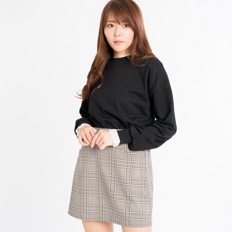 チェックタイトミニスカート BR18AU09-L045[品番：WG010034202