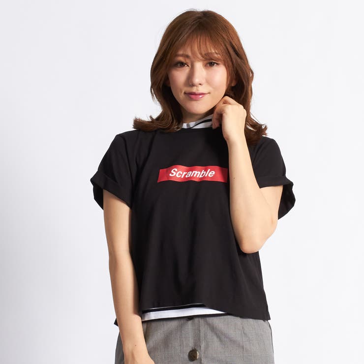 Boxロゴレイヤードtシャツ Br18sm08 L007 品番 Wg Wego Women ウィゴー のレディースファッション通販 Shoplist ショップリスト