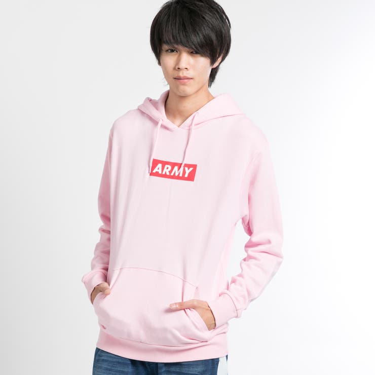 販売 army パーカー ピンク