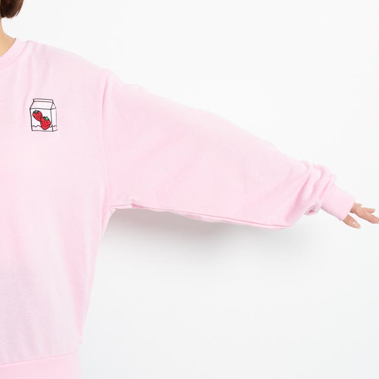 WC】イチゴミルクスウェット[品番：WG010034608]｜WEGO【WOMEN 