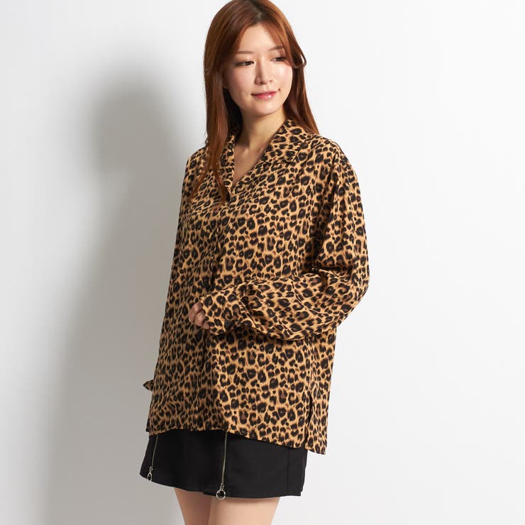 WC】ヒョウ柄長袖シャツ[品番：WG010034878]｜WEGO【WOMEN】（ウィゴー