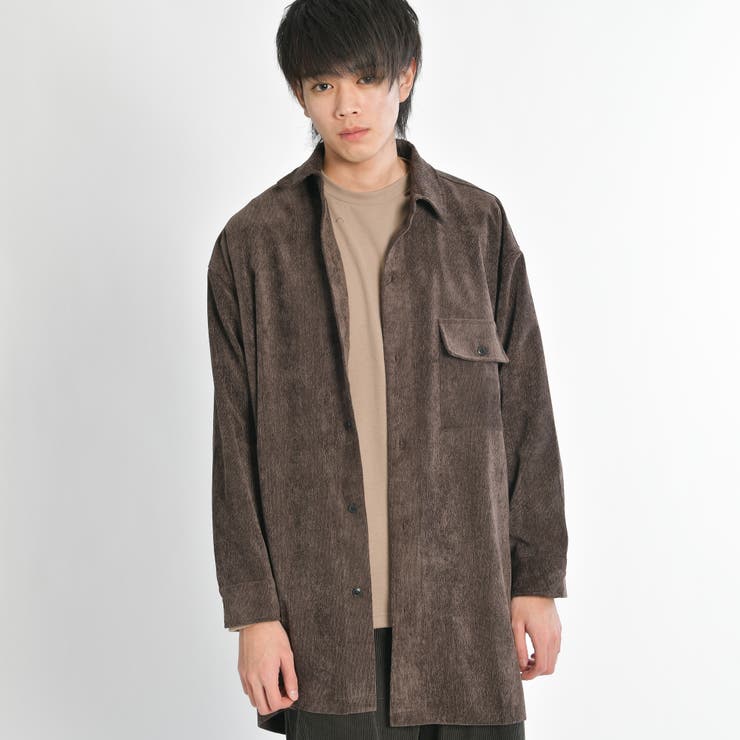 コーデュロイバルーンロングシャツ Br18wn10 M006 品番 Wg Wego Men ウィゴー のメンズファッション通販 Shoplist ショップリスト