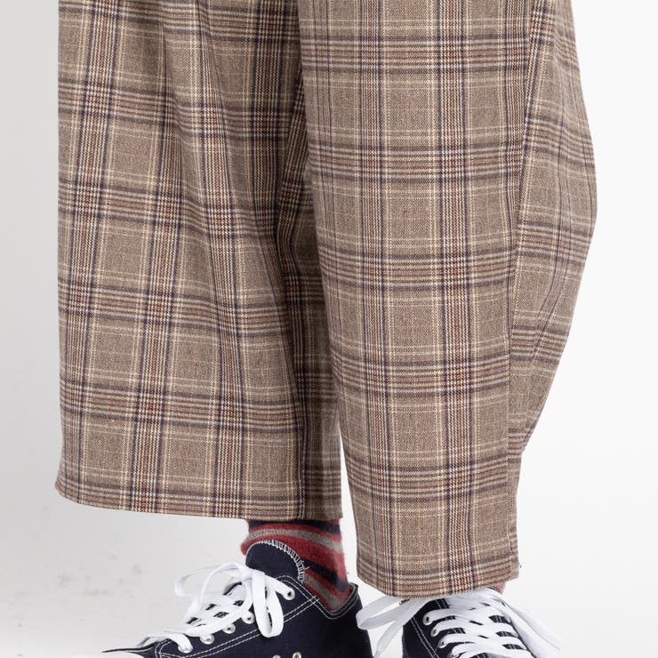 ベルト付キチェックワイド起毛スラックス BR18WN11-M017 | WEGO【MEN】 | 詳細画像9 