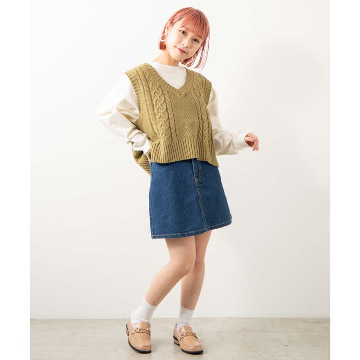 デイリー台形ミニスカート BS19SP12-L009[品番：WG010035502