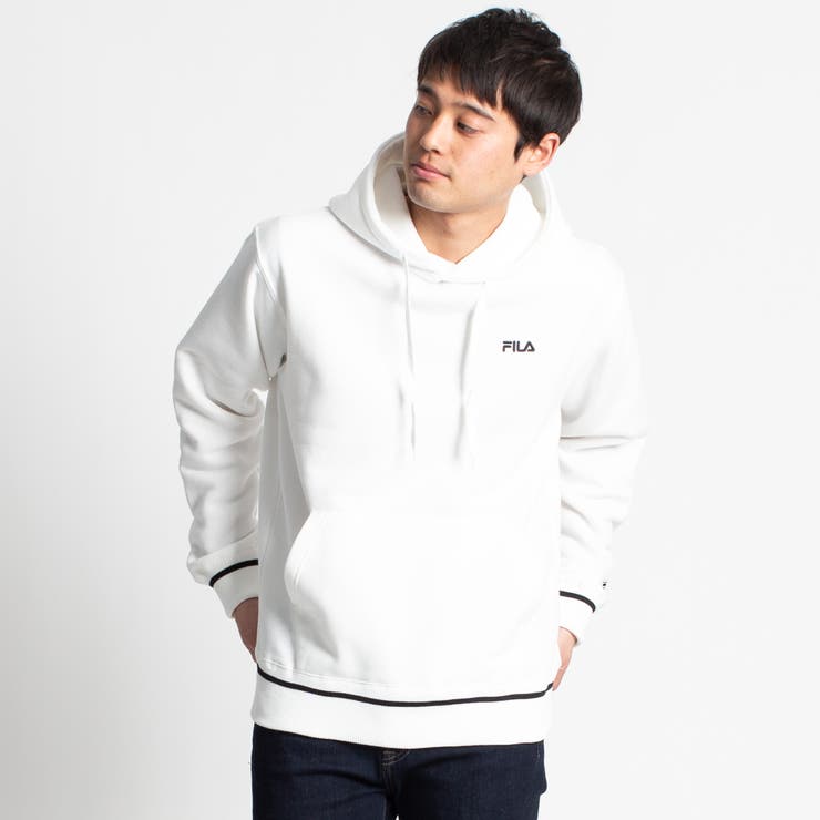 FILA別注ワッペンバックプリント起毛パーカー FH7485[品番