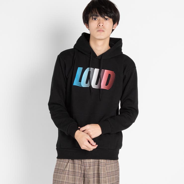 マルチトリコロール | グラデーションプリント起毛プルパーカー BR18WN11-M022 | WEGO【MEN】